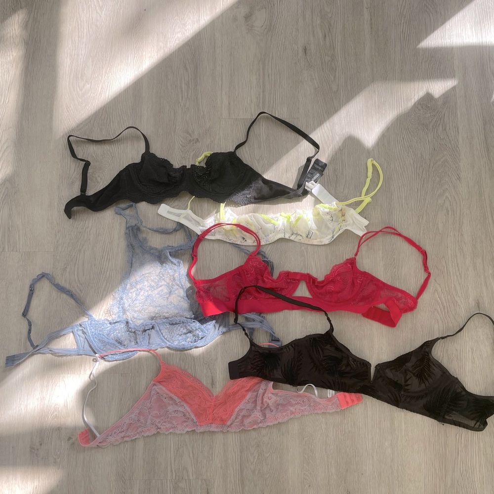 Bra bundle: & other stories, Victoria’s Secret, cosabella, free people, h&m